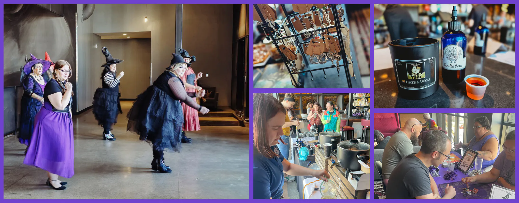 Images - Black Hat Society Dancing Witches, Witchy Market Items, Candle Making, Tarot Card Reading