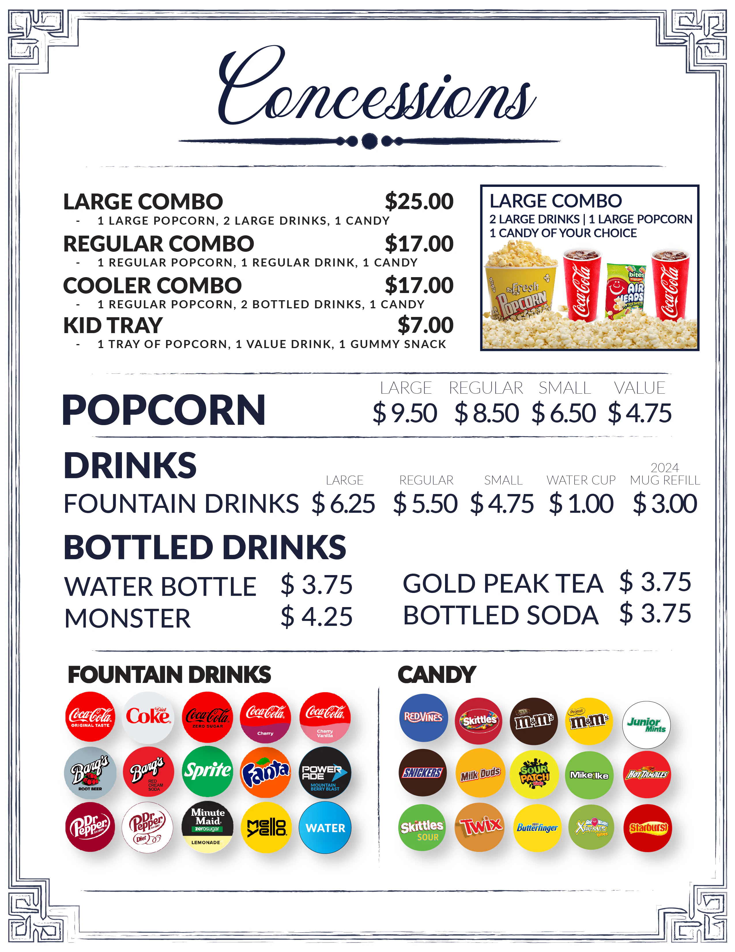 VIP Menu