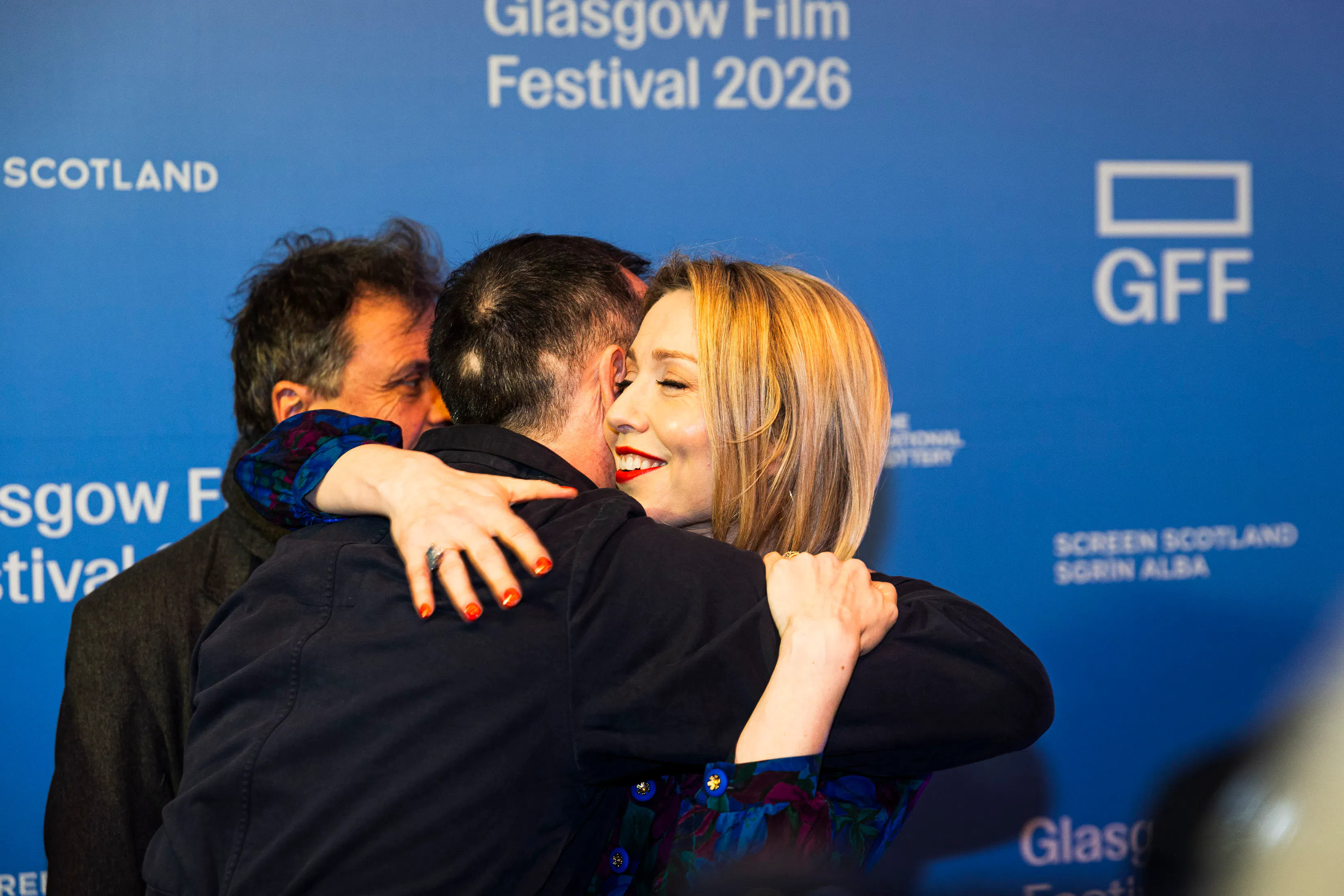 Director Polly Findlay on the red carpet of Midwinter Break at GFF26. Photography by Eoin Carey.