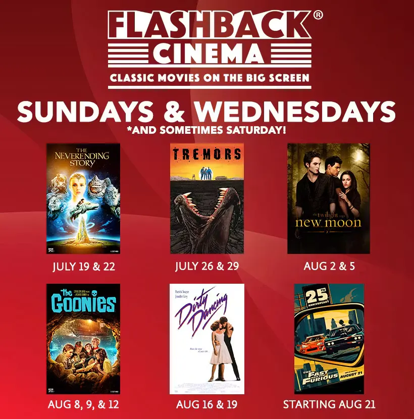 Placeholder for Flashback Cinema weekly schedule artwork
