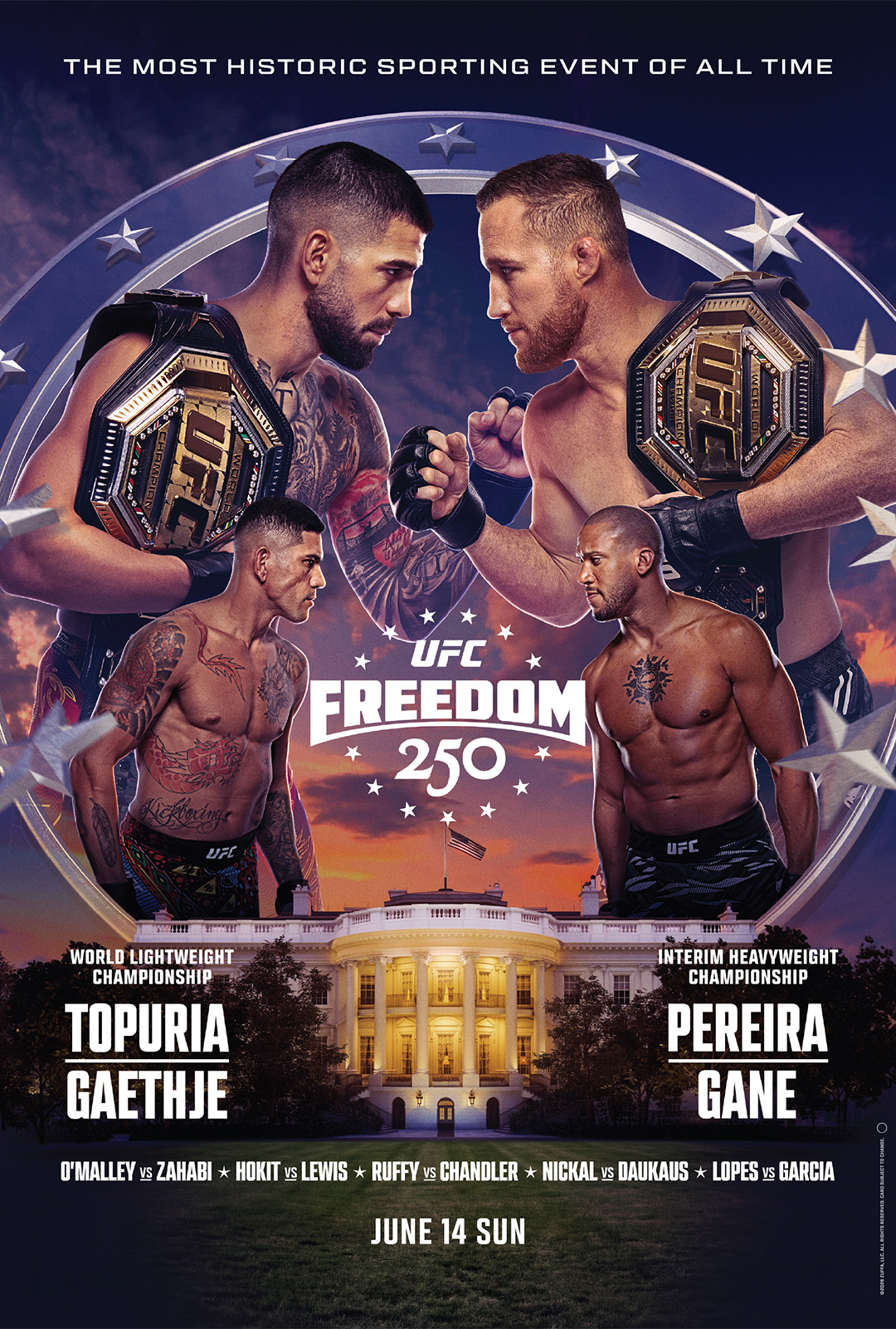 UFC Freedom 250– Topuria vs Gaethje