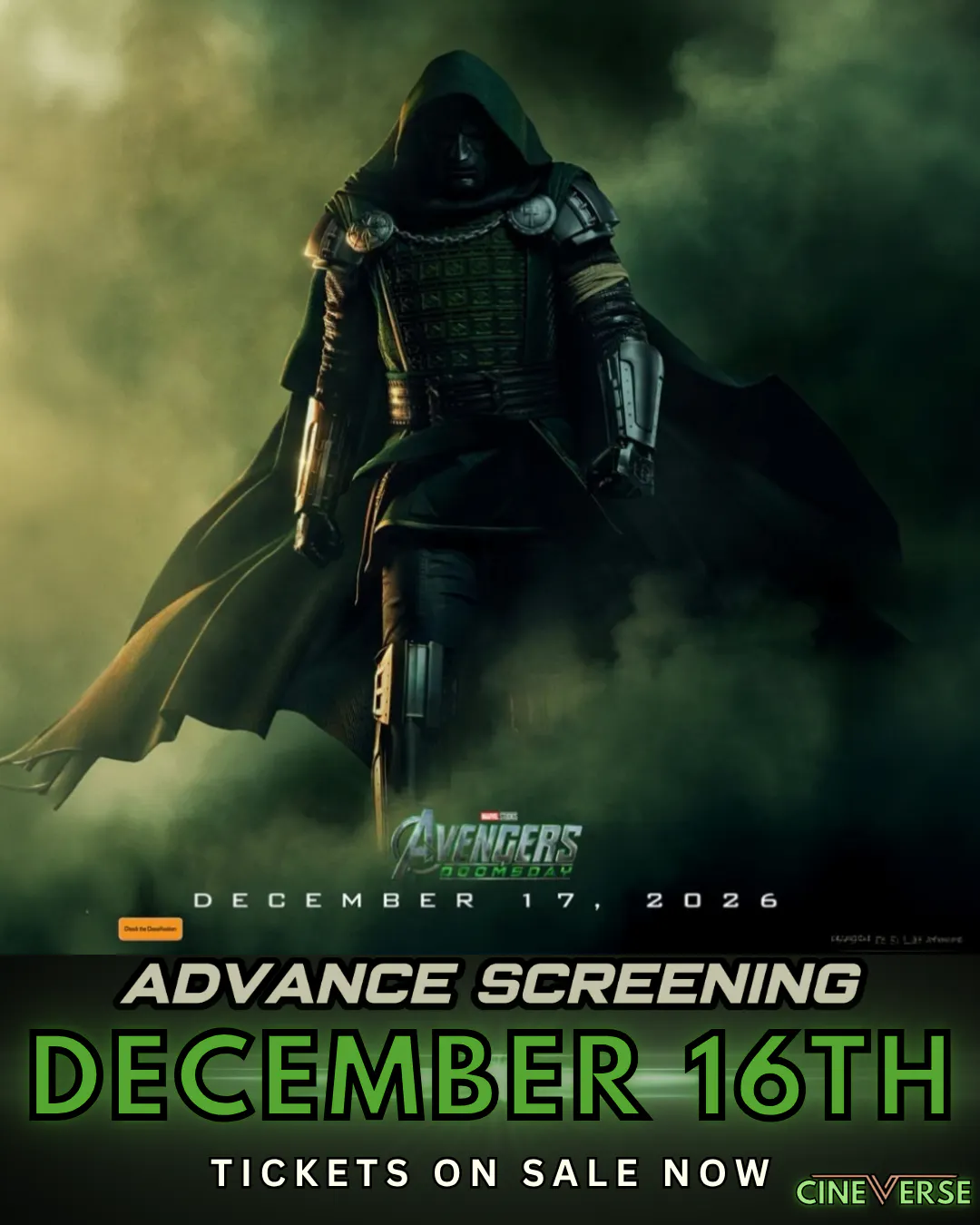 Avengers Doomsday at Cineverse Hastings