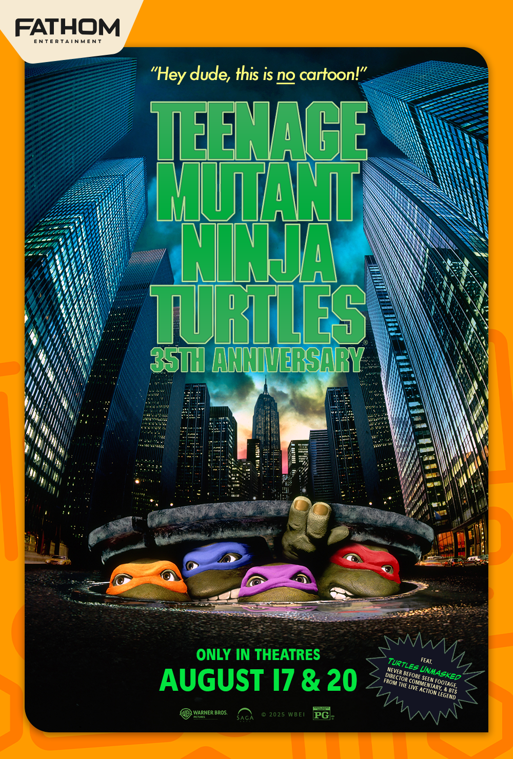Poster for TEENAGE MUTANT NINJA TURTLES 35th Anniversary