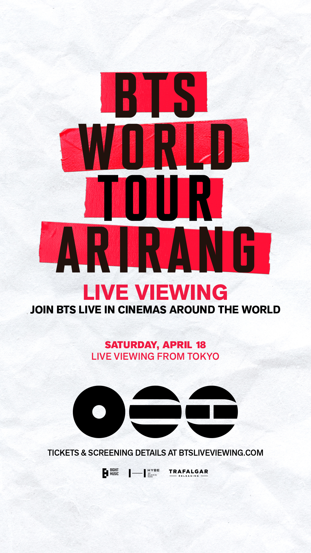 Poster for BTS WORLD TOUR 'ARIRANG' IN JAPAN: LIVE VIEWING