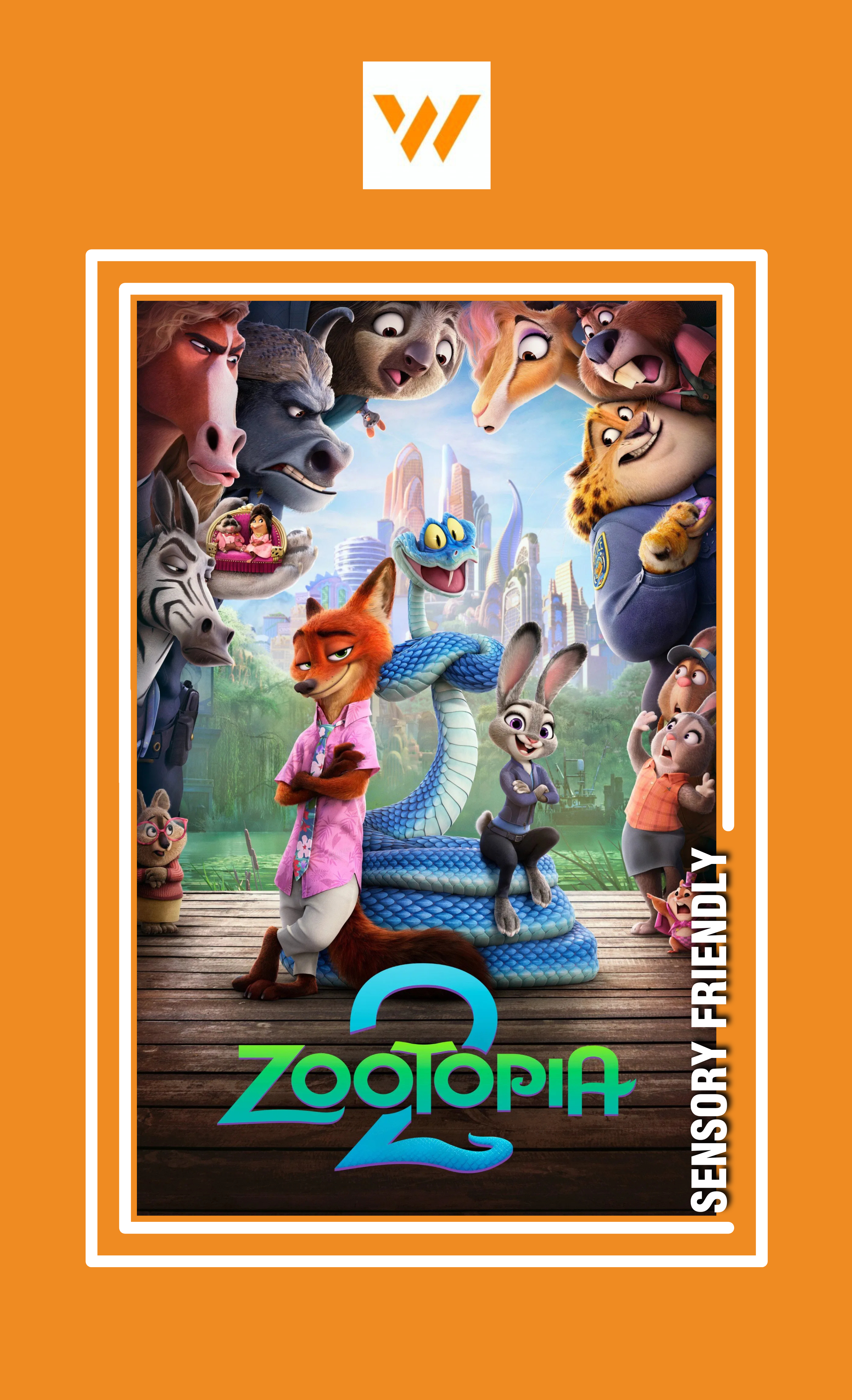Poster for Zootopia 2: Sensory Friendly Screening