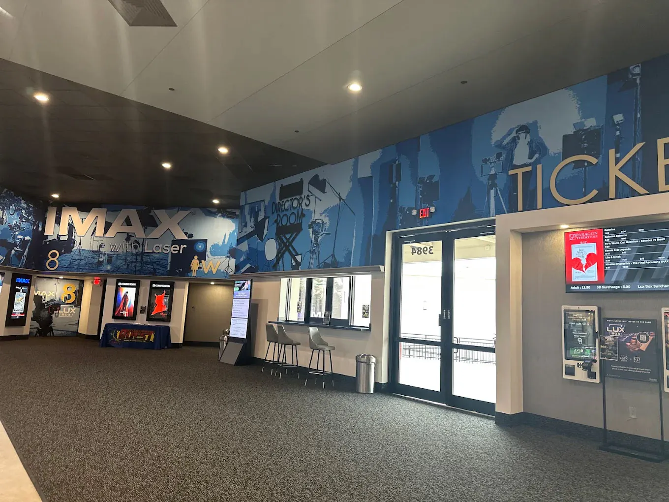 Paragon Theaters lobby and box office
