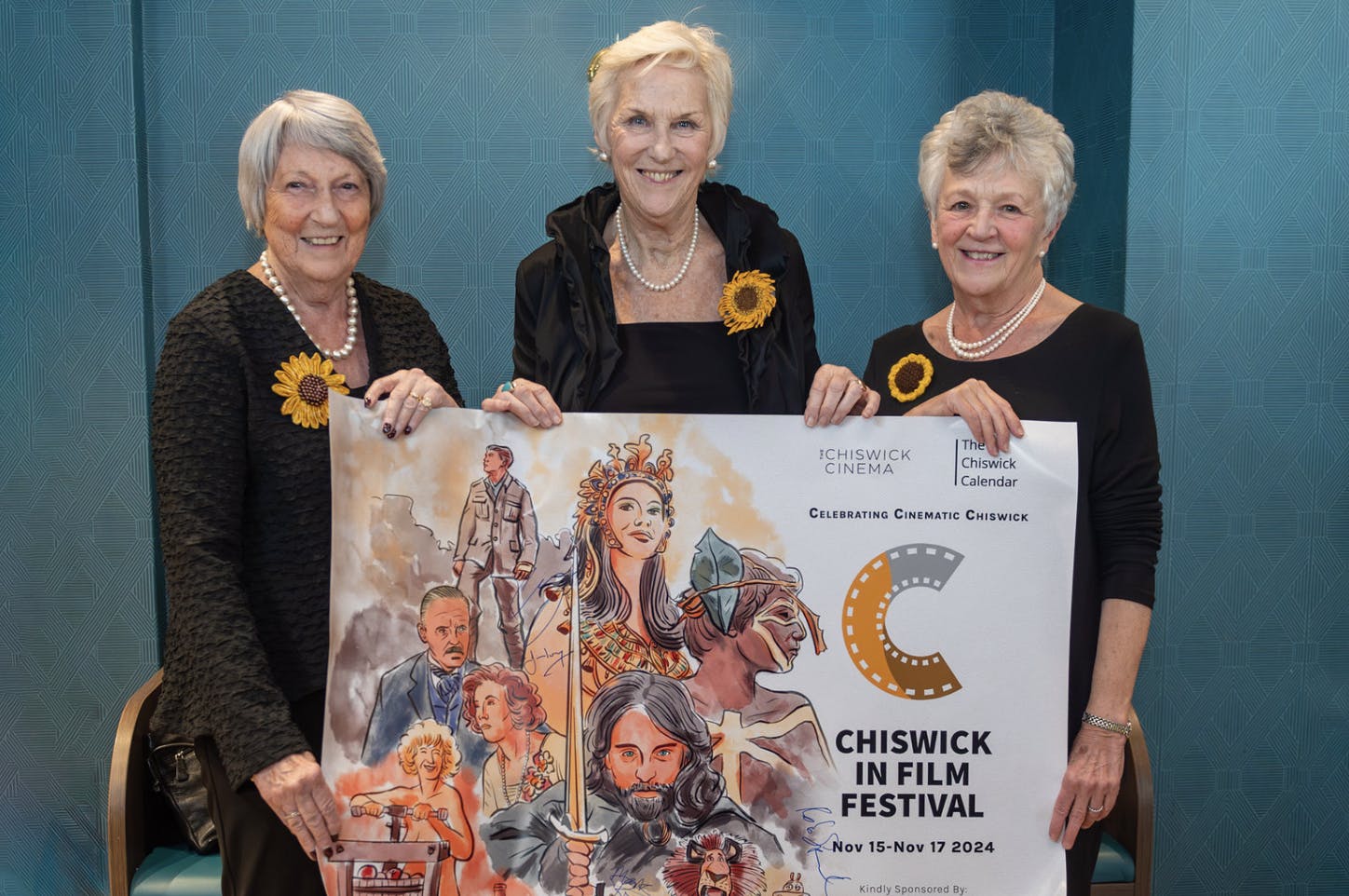Friends enjoying popcorn at cinema