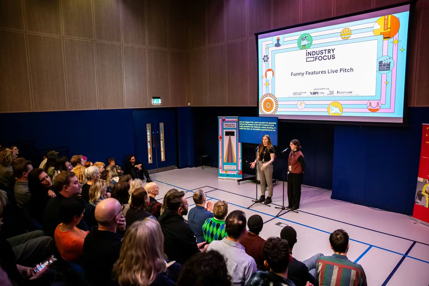 Funny Features Live Pitch from Industry Focus 2025