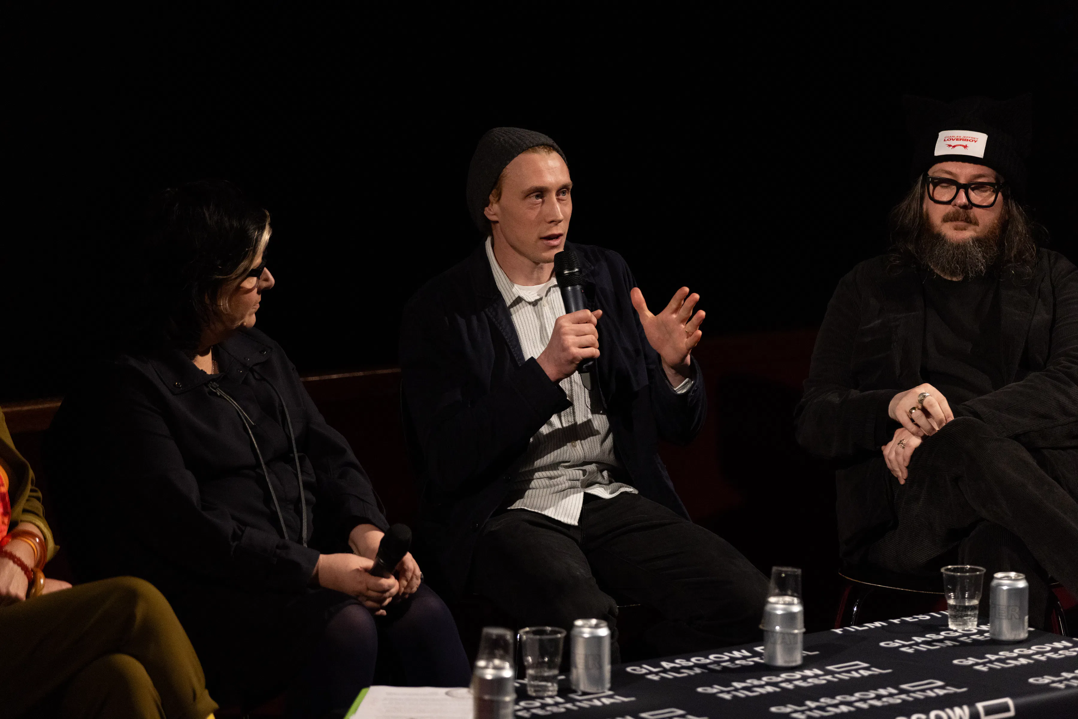 Iain Forsyth, Jane Pollard & George Mackay at the Broken English Q&A. Photography by Amy Muir.