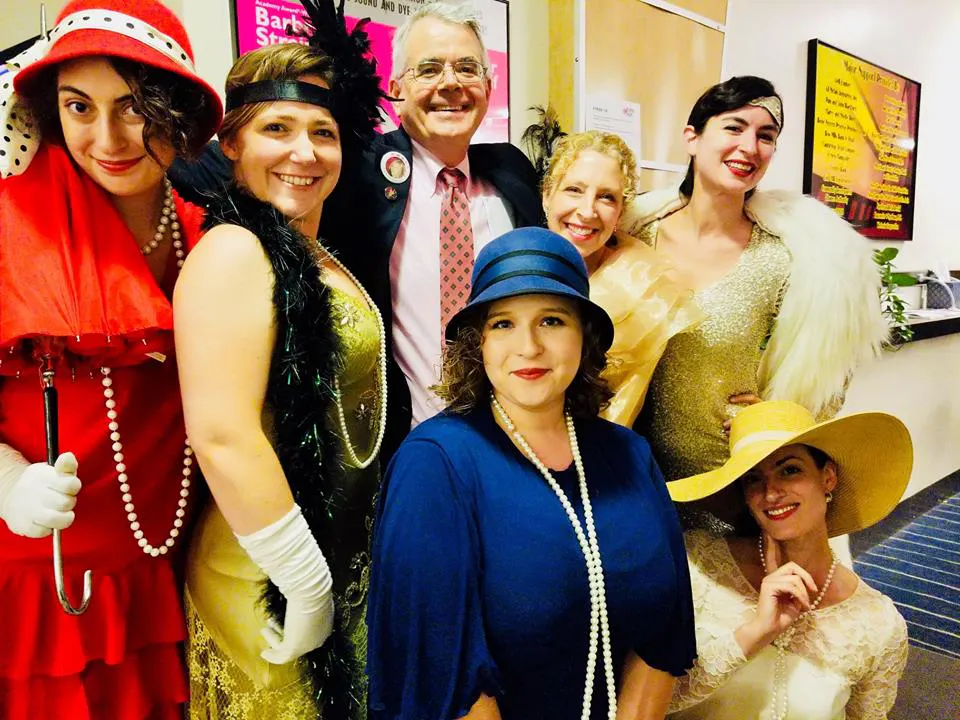 Guests dressed up for event