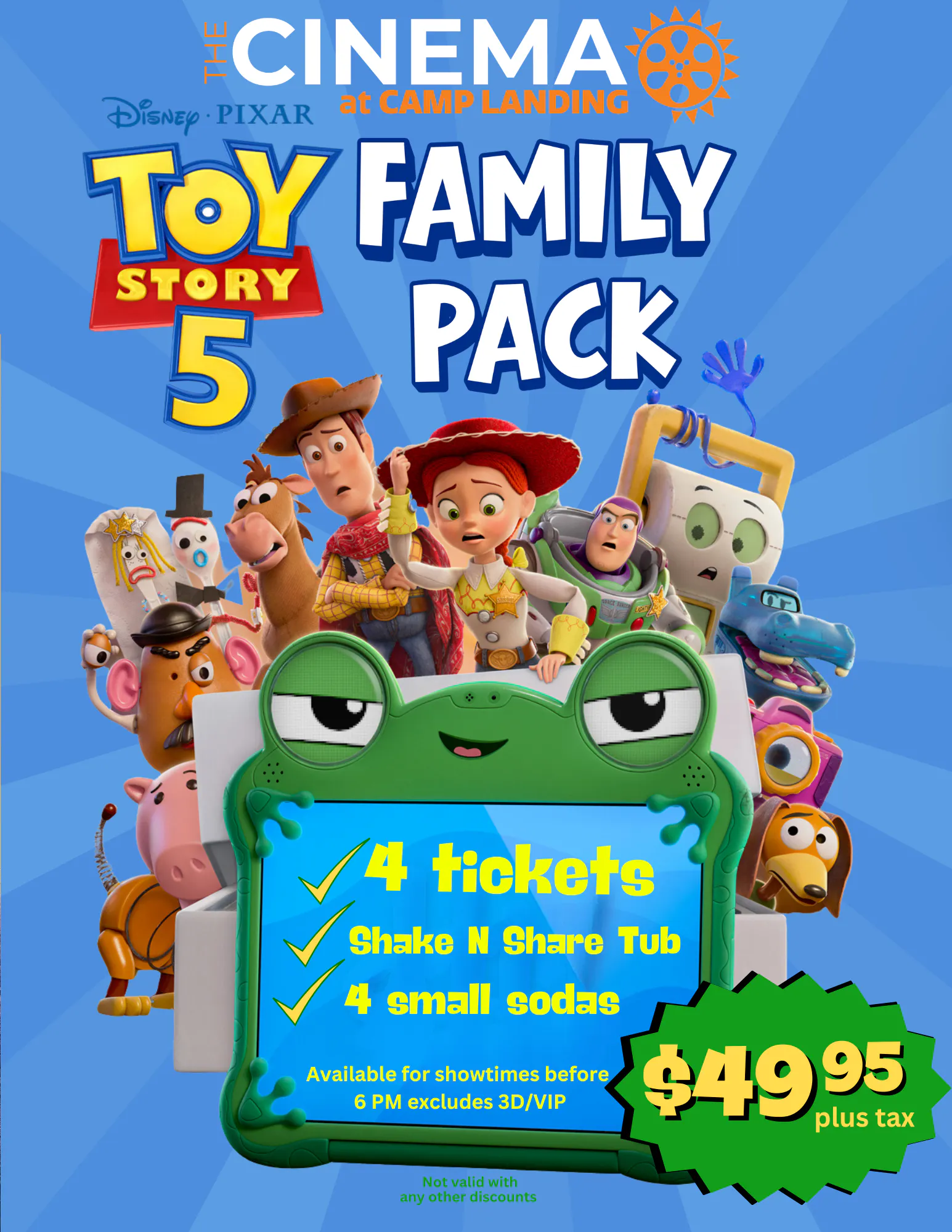 Cinema camp landing toy story 5