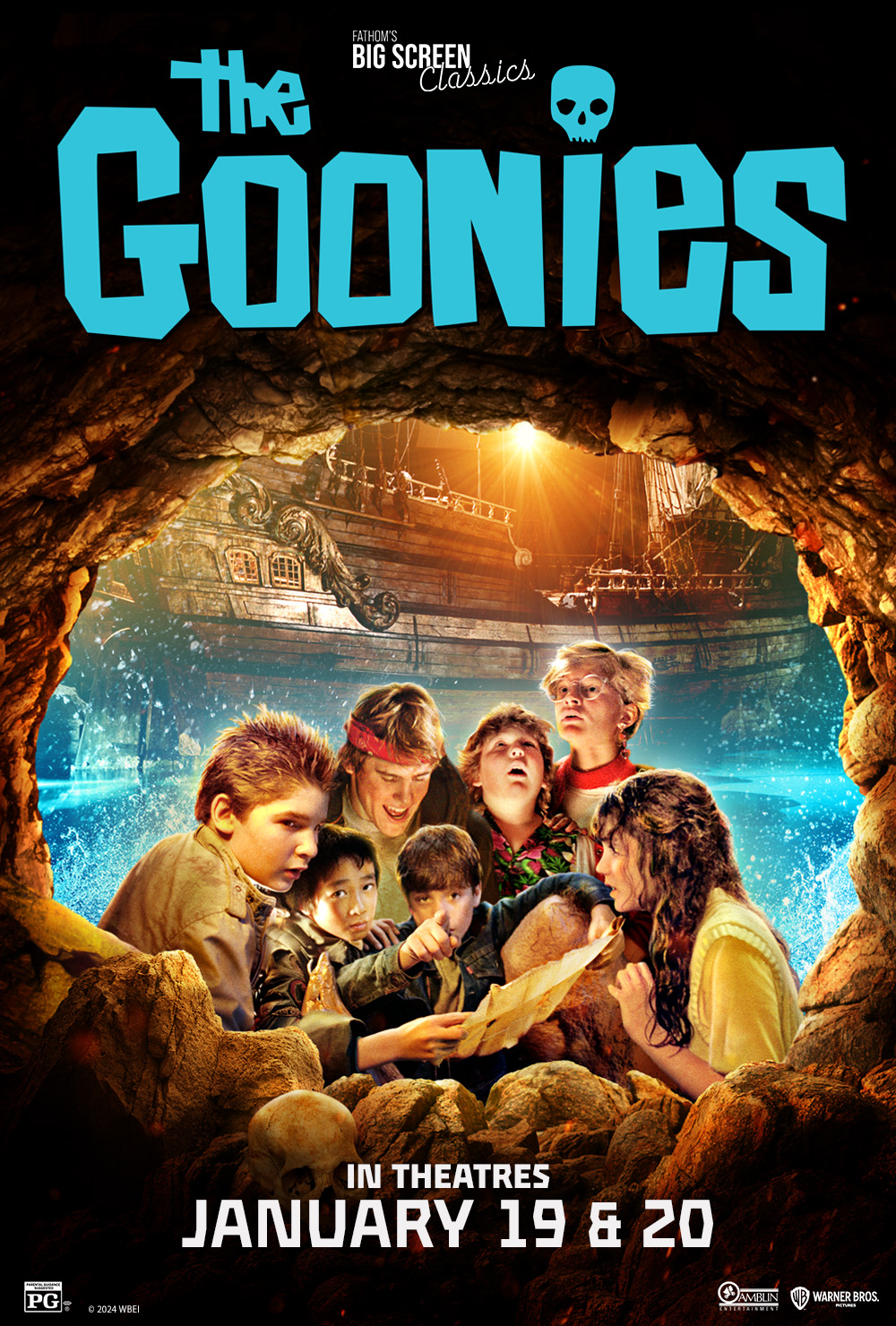 Poster for The Goonies 40th Anniversary
