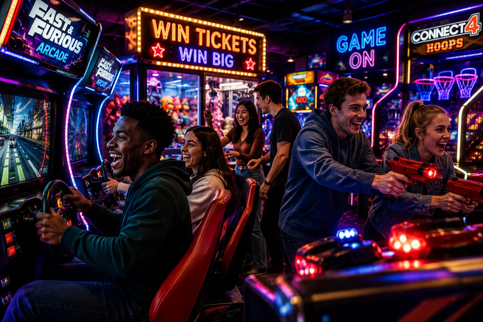 Placeholder group arcade play image