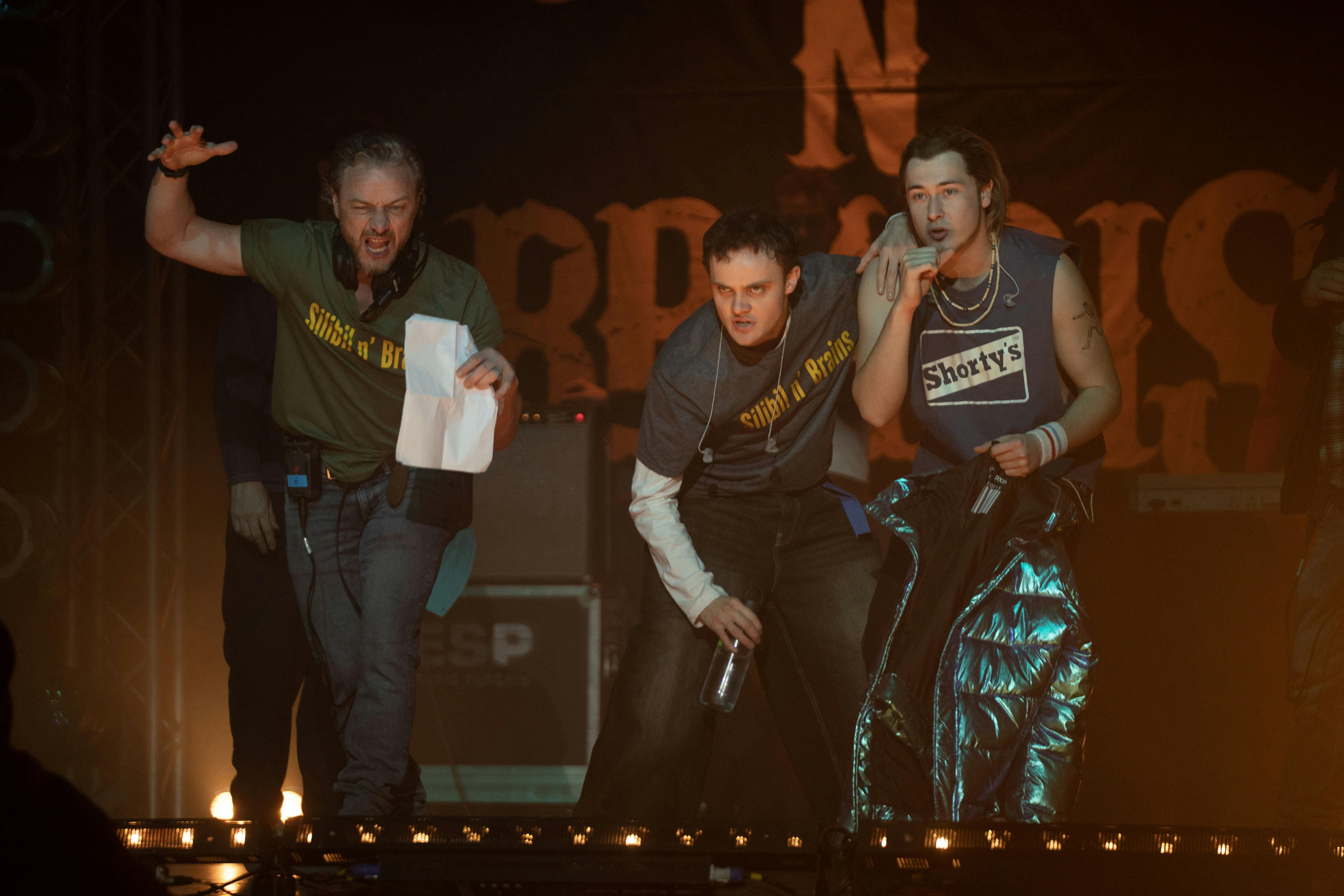 Director James McAvoy, Samuel Bottomley and Séamus McLean Ross behind the scenes of California Schemin'.