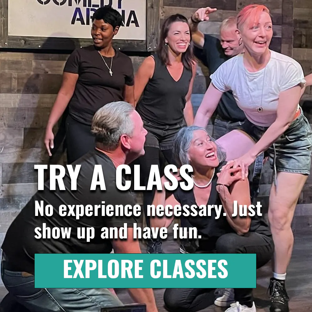 Improv classes and comedy training at The Comedy Arena Training Center