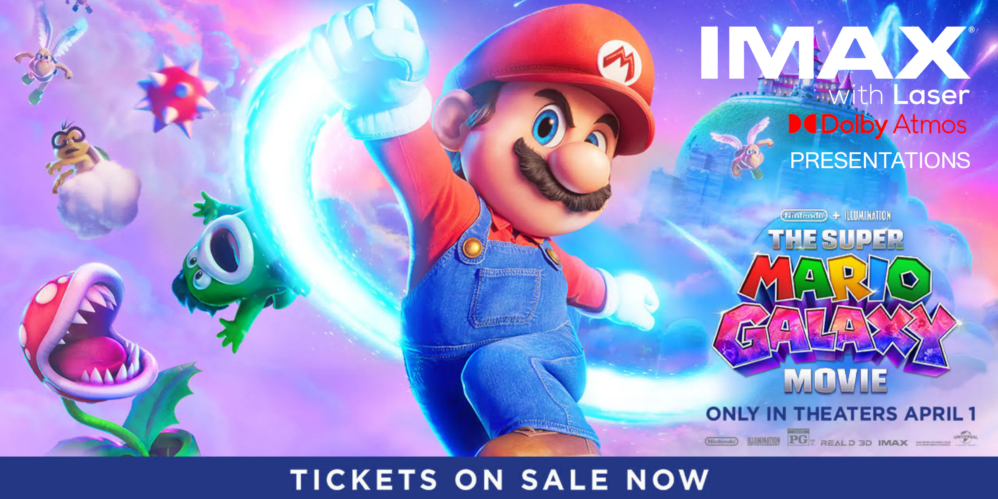 Super Mario Galaxy Movie Tickets | IMAX & Dolby Atmos | Southampton Playhouse