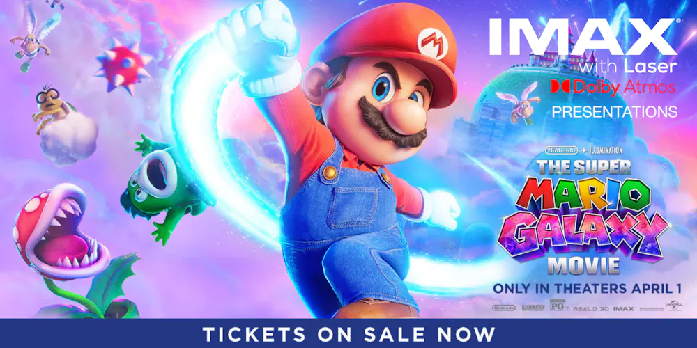 Super Mario Galaxy Movie Tickets | IMAX & Dolby Atmos | Southampton Playhouse