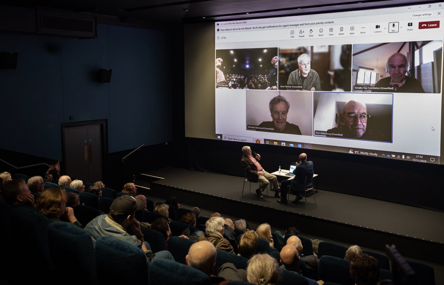 Stylish cinema bar area