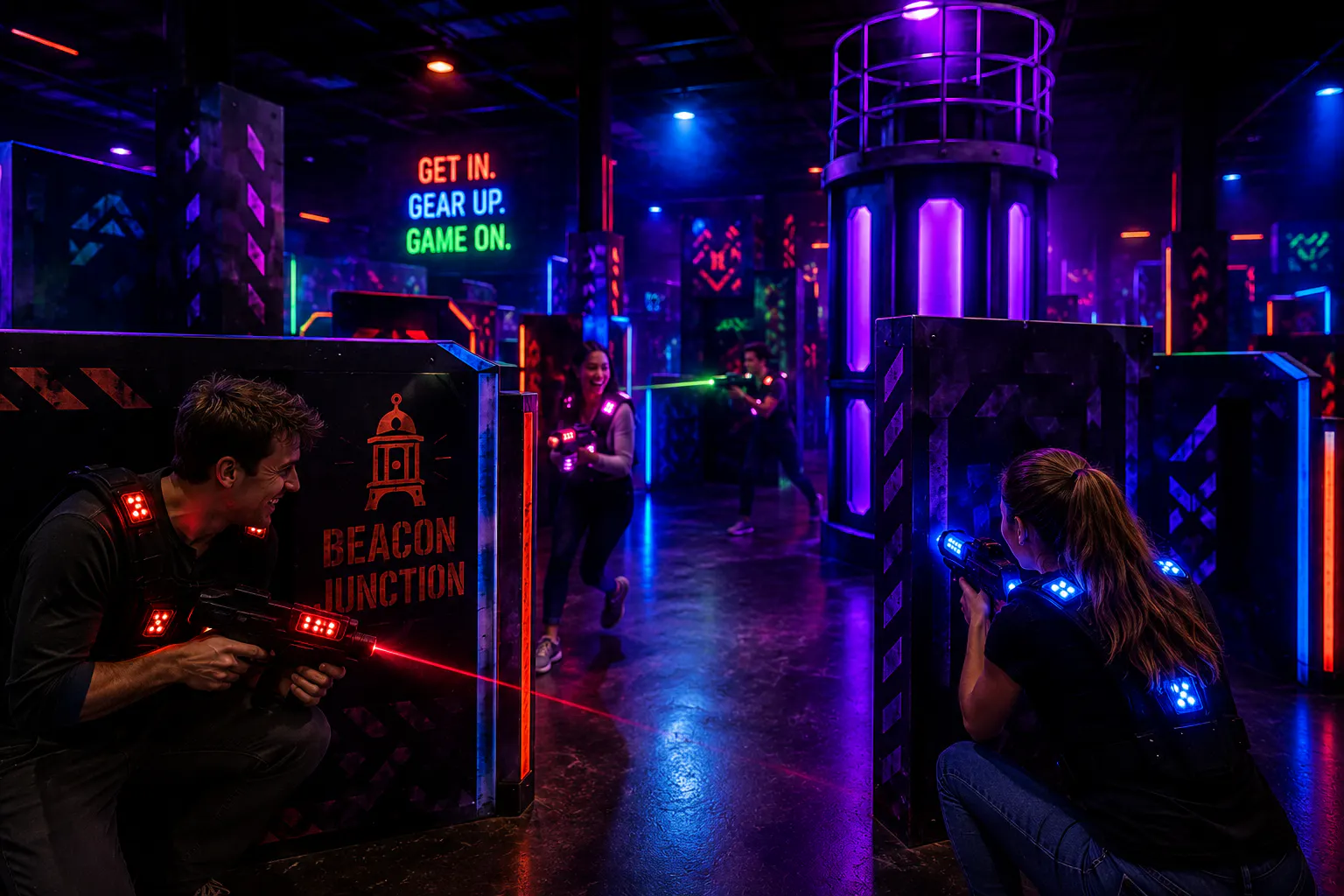 Placeholder laser tag night image