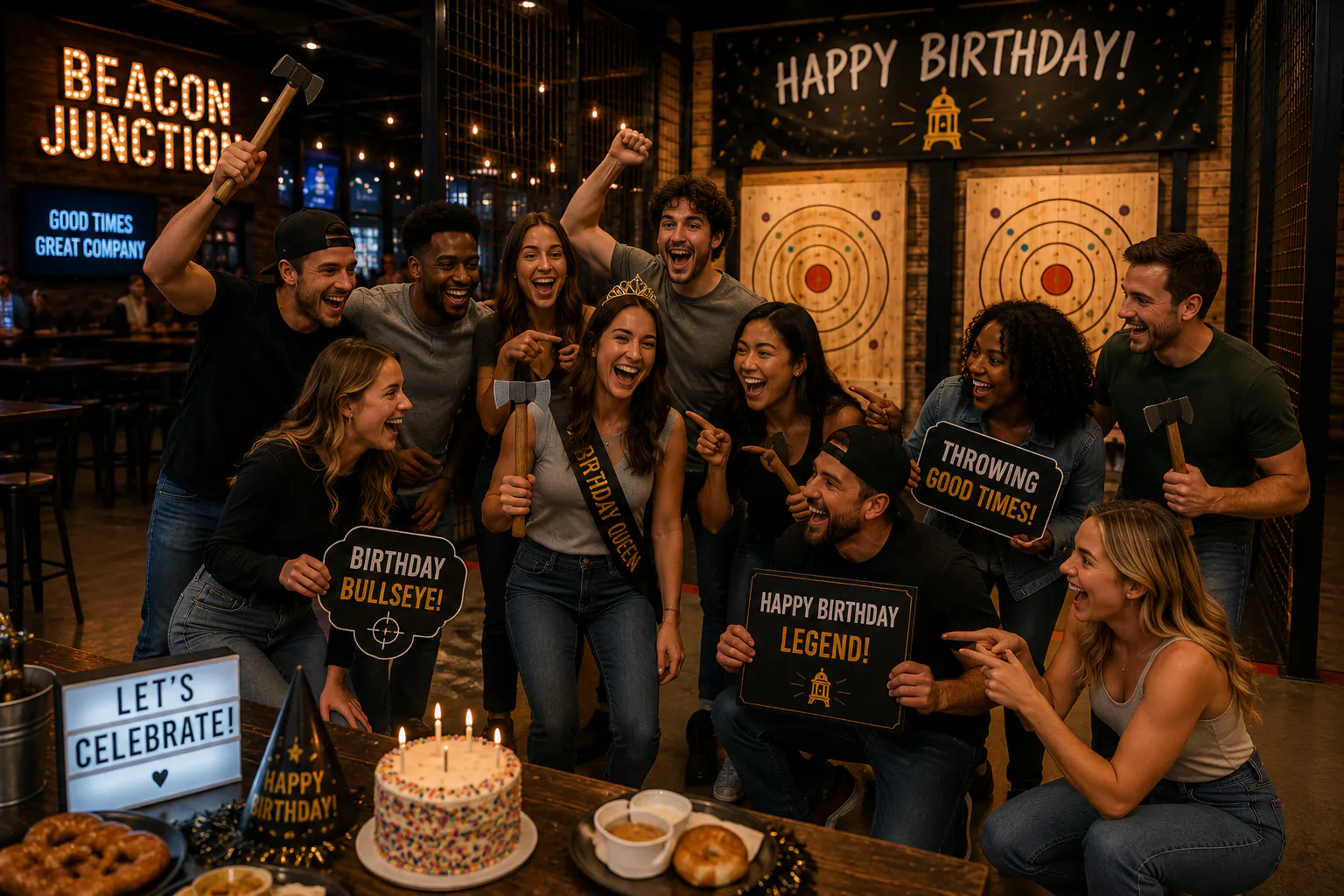 Placeholder axe throwing party image