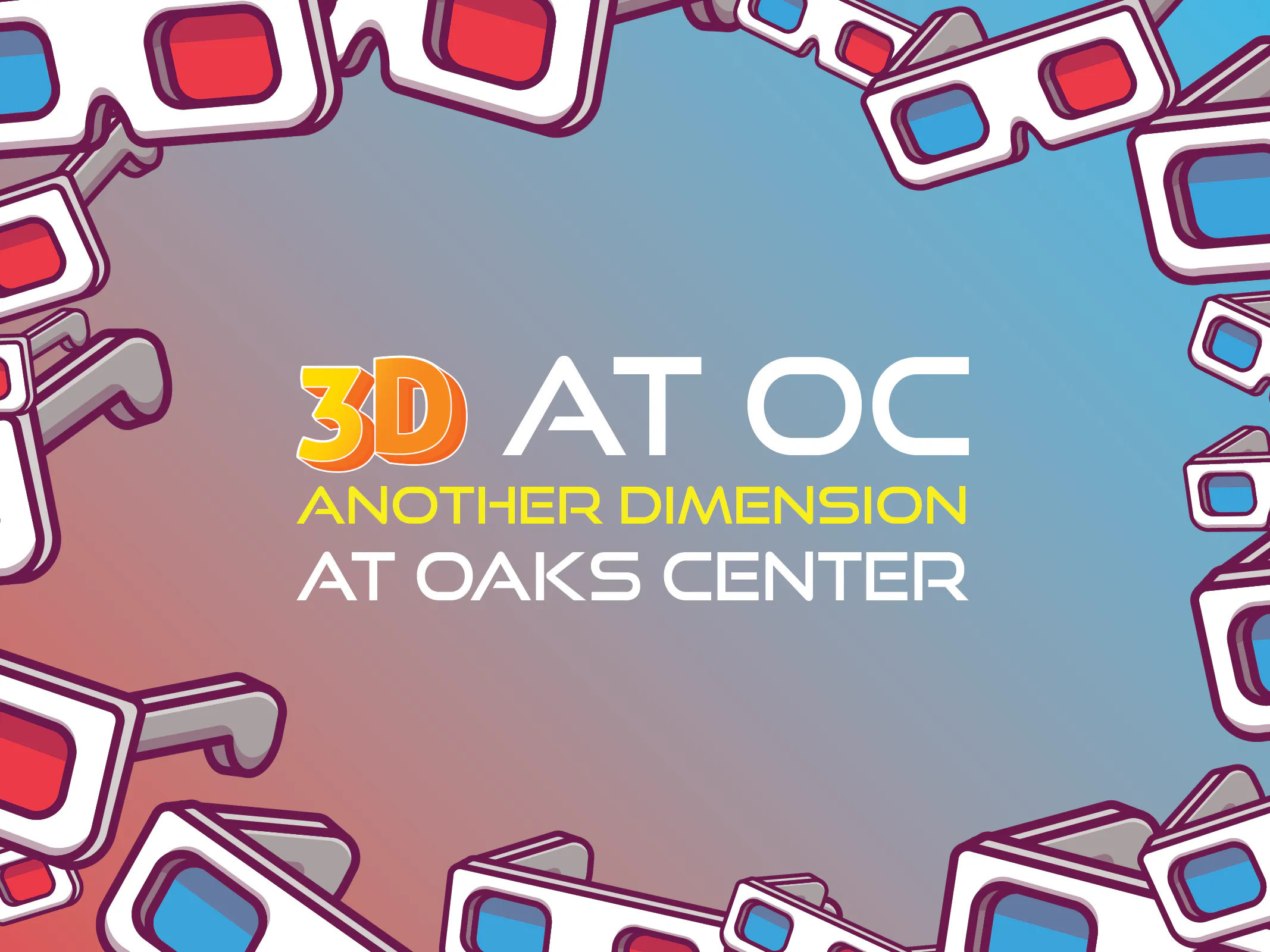 logo with 3D glasses