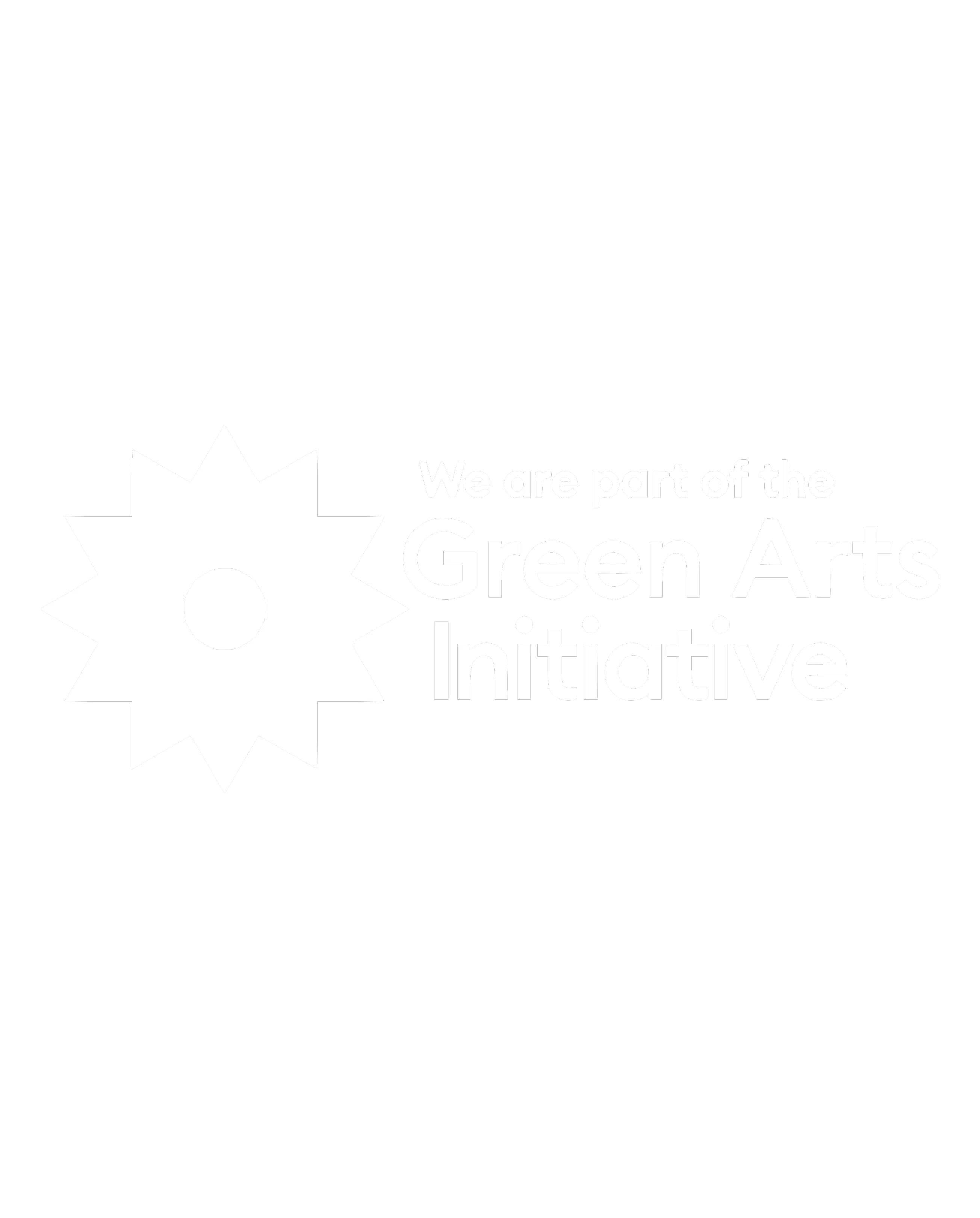 We are part of the Green Arts Initiative