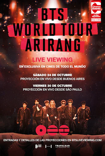 Afiche de BTS World Tour 'ARIRANG' en Sâo Paulo