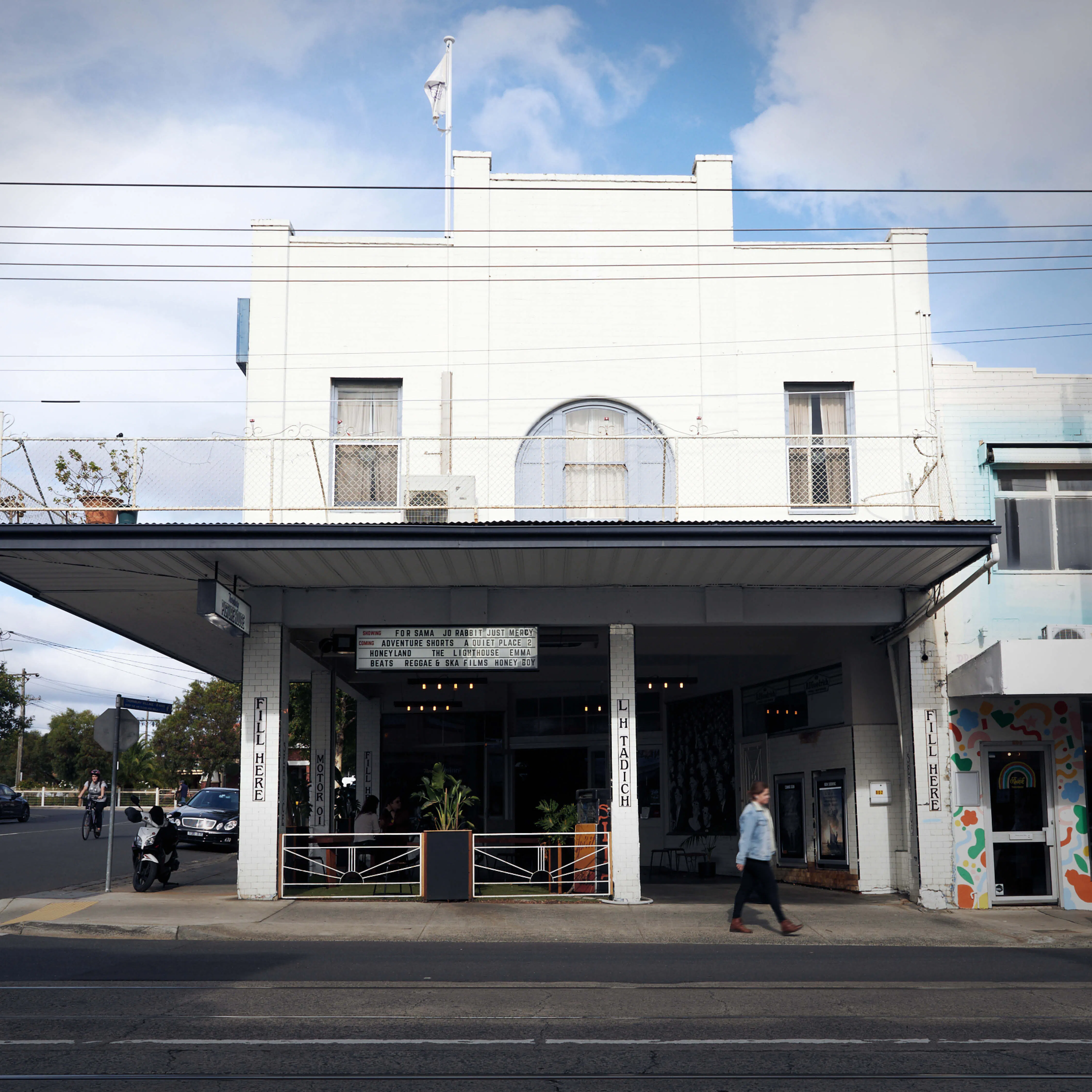 Outside building of Thornbury Picture House