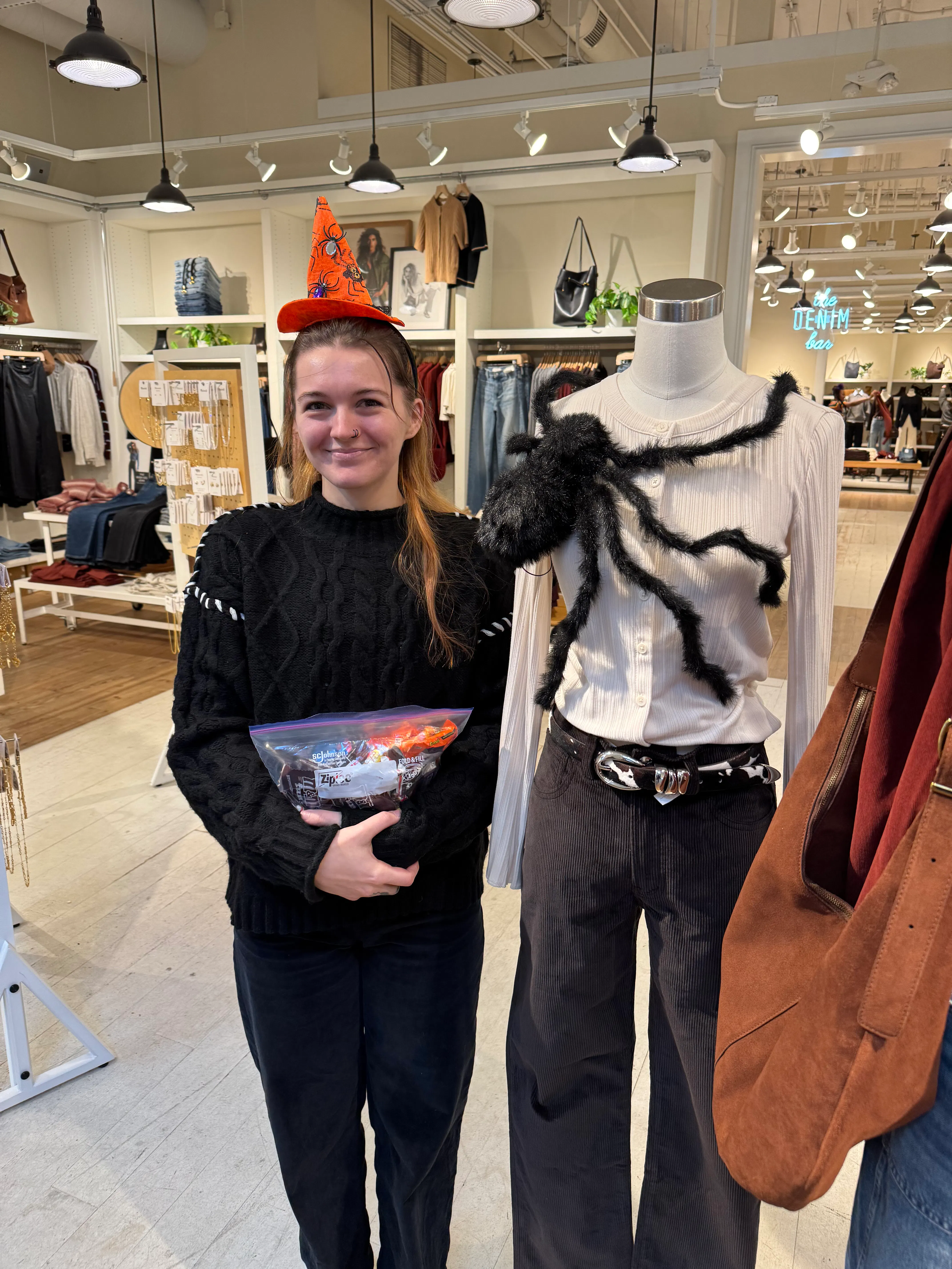 Trick-or-treating at Harbor East