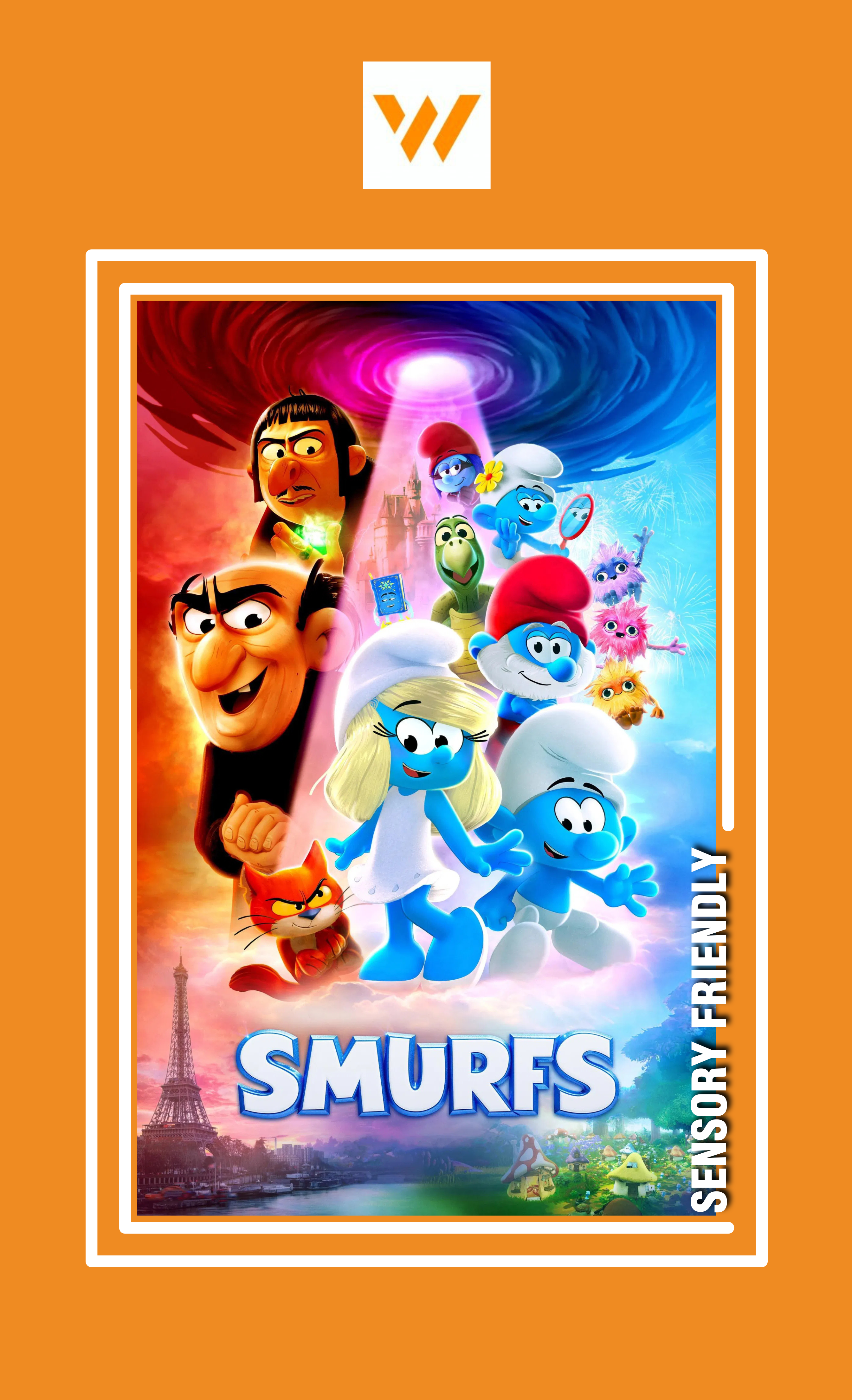 Poster for Smurfs: Sensory Friendly Screening
