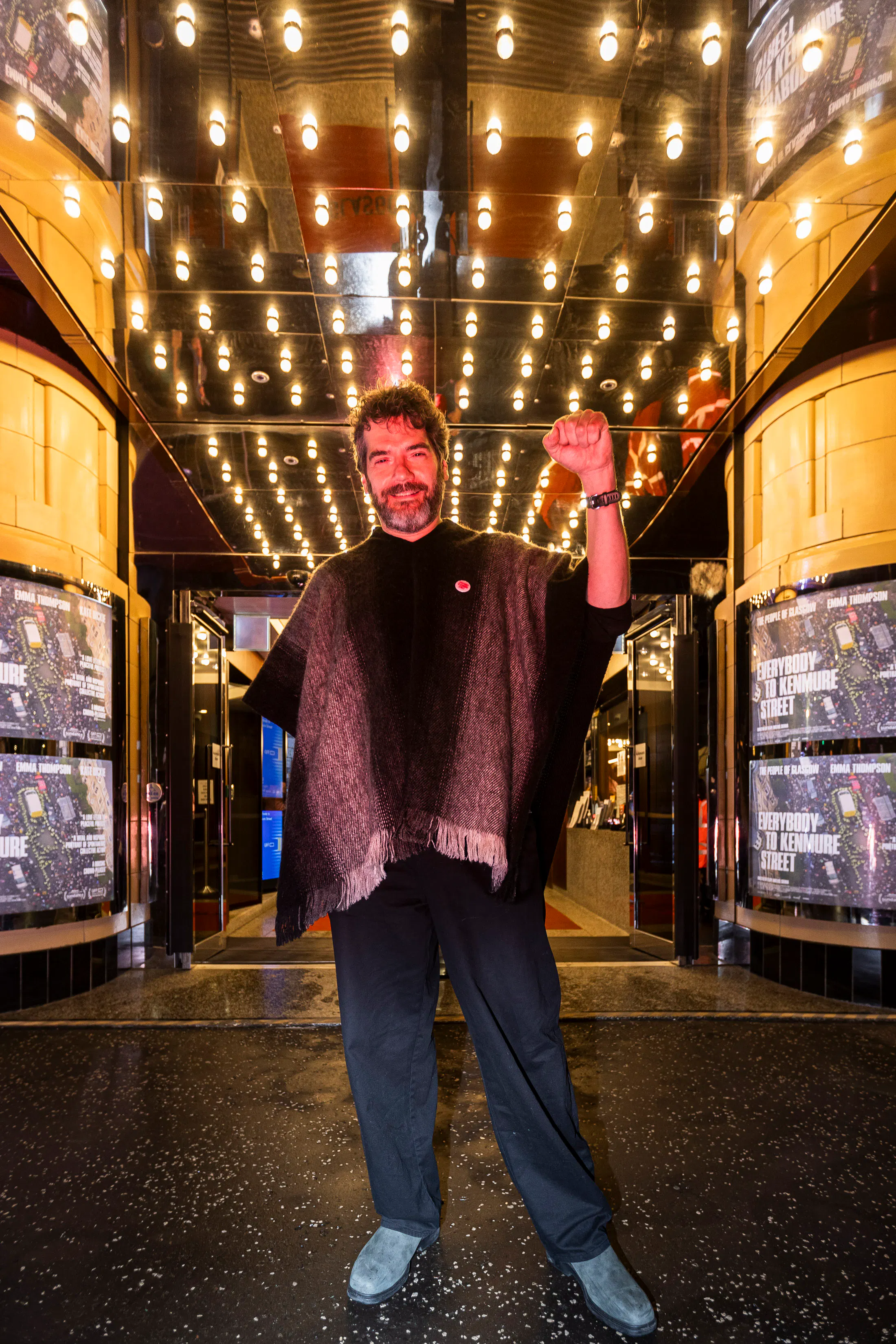 Director Felipe Bustos Sierra pictured outside GFT on Opening Gala night of GFF26. Photography by Eoin Carey.