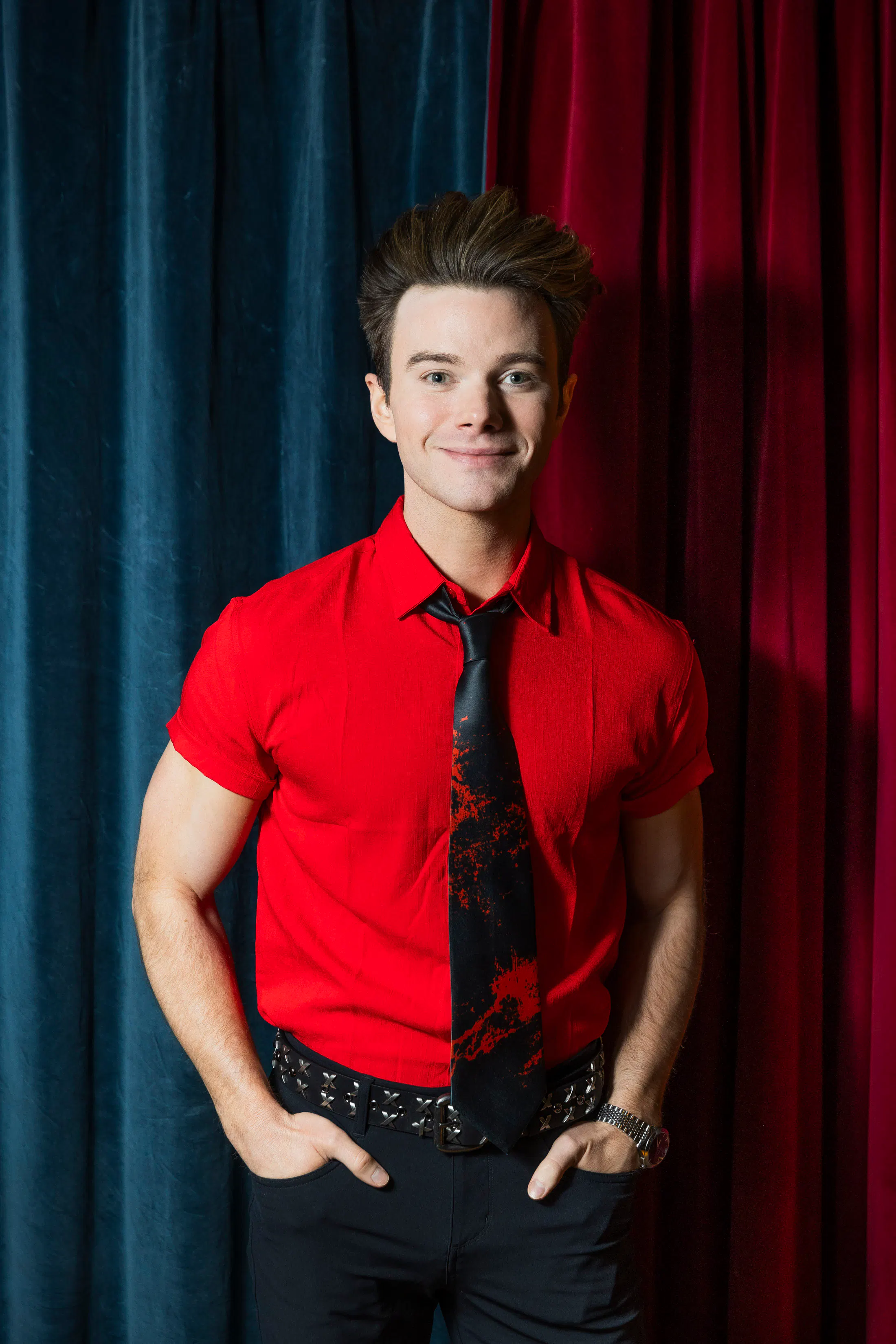 Chris Colfer photographed after the UK Premiere of The Restoration at Grayson Manor. Photography by Eoin Carey.