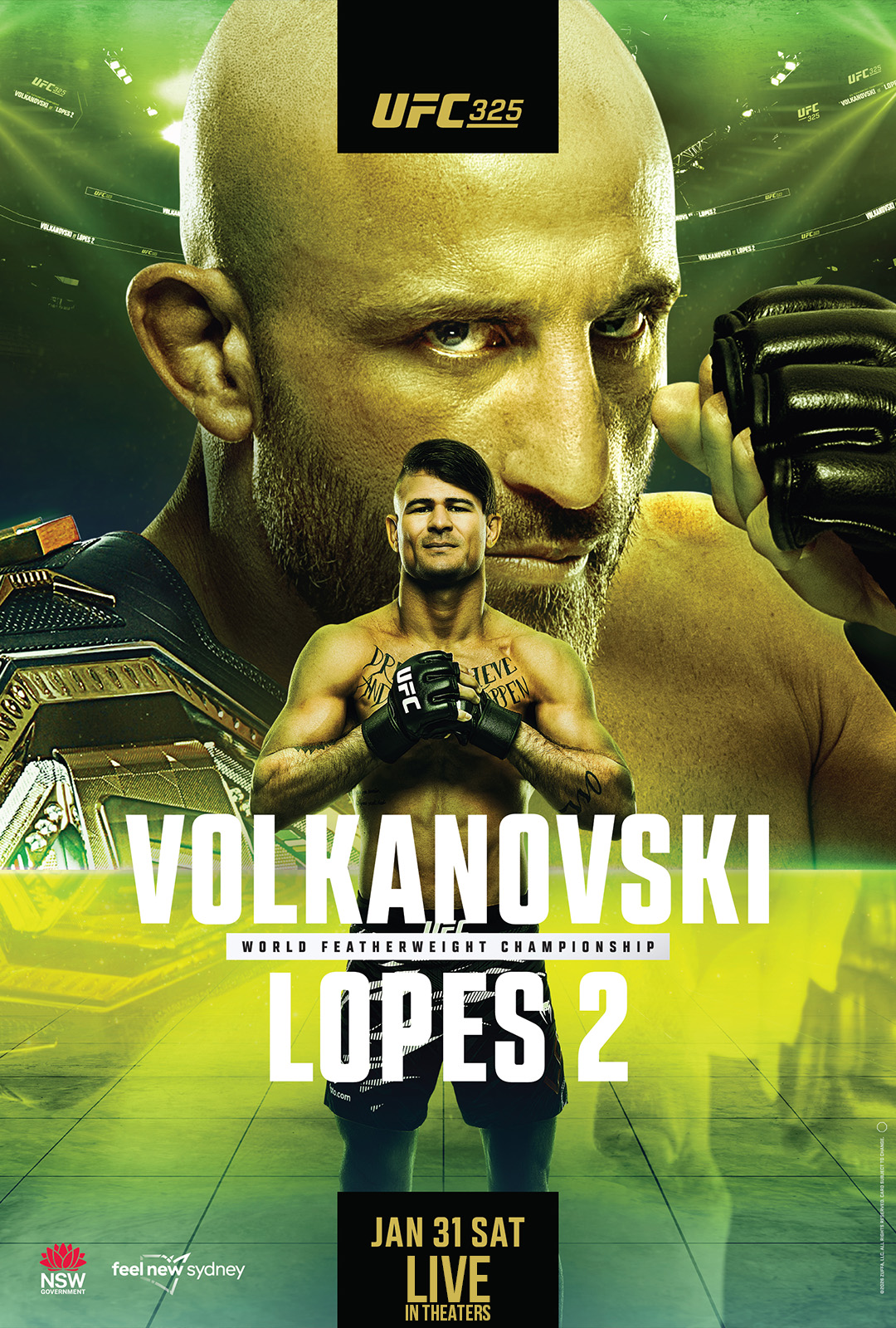 UFC 325: Volkanovski vs Lopes
