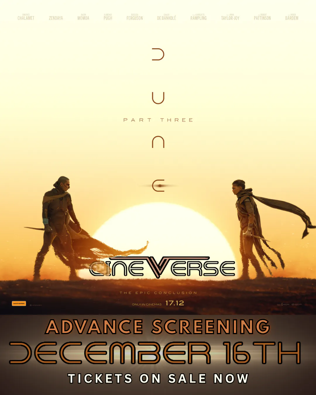 Dune Part Three at Cineverse Hastings