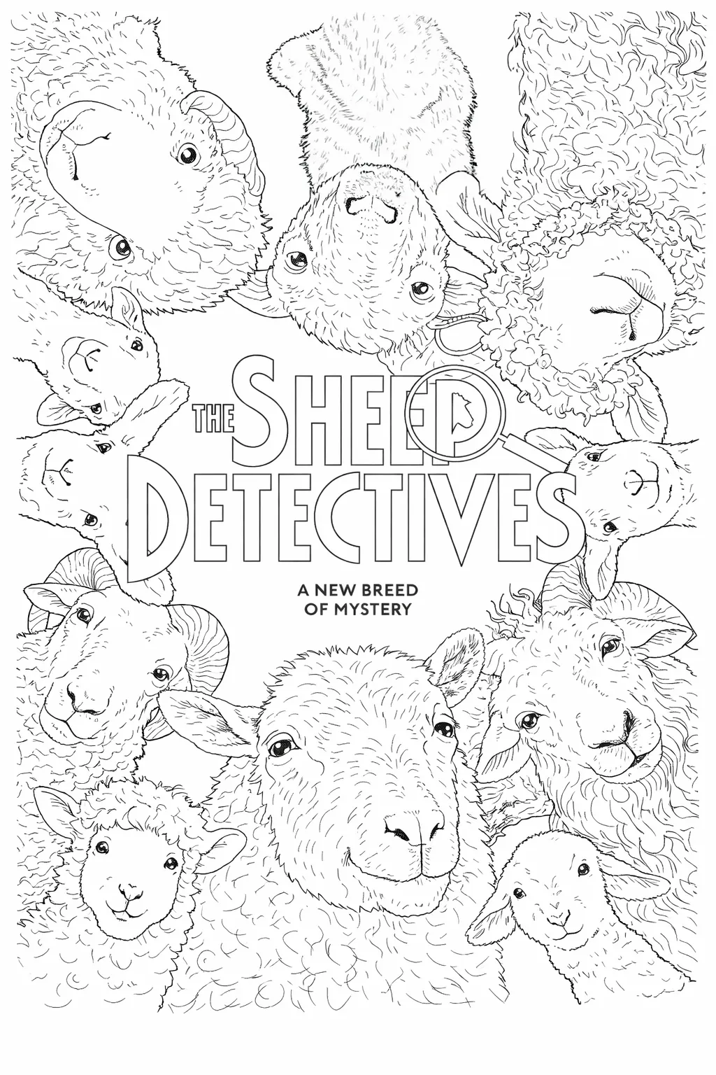 Sheep Detectives kids coloring sheet