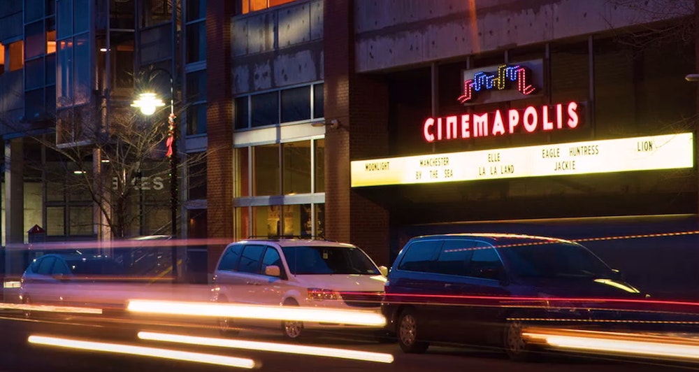 Cinemapolis Streetscape at Night