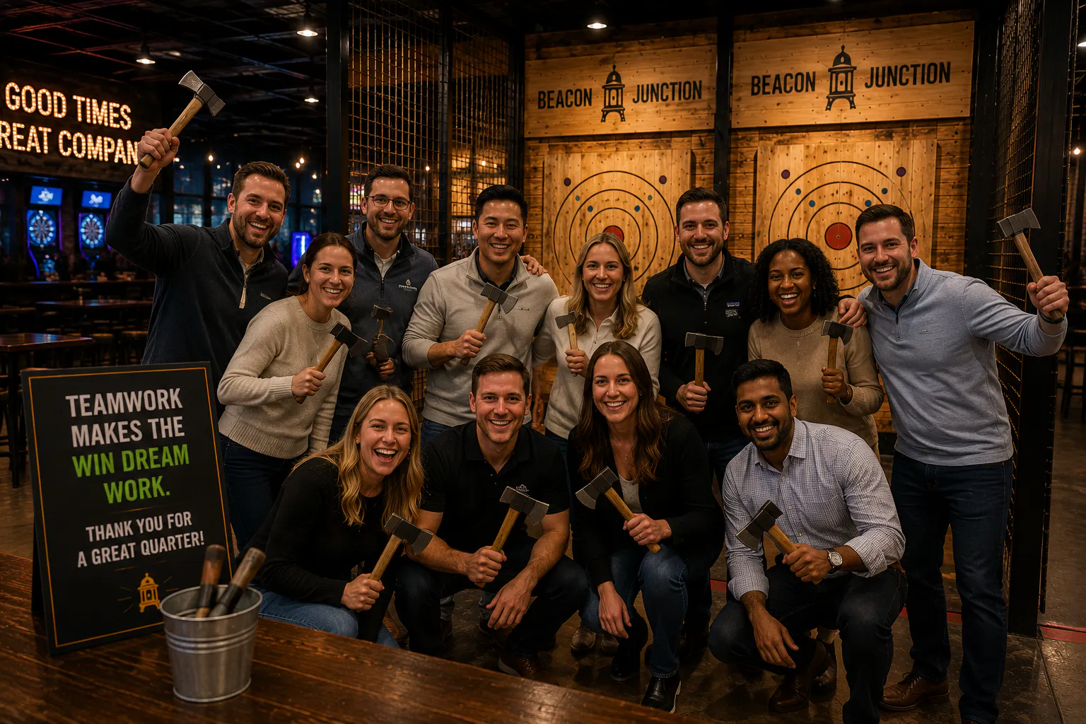 Placeholder axe throwing group event image