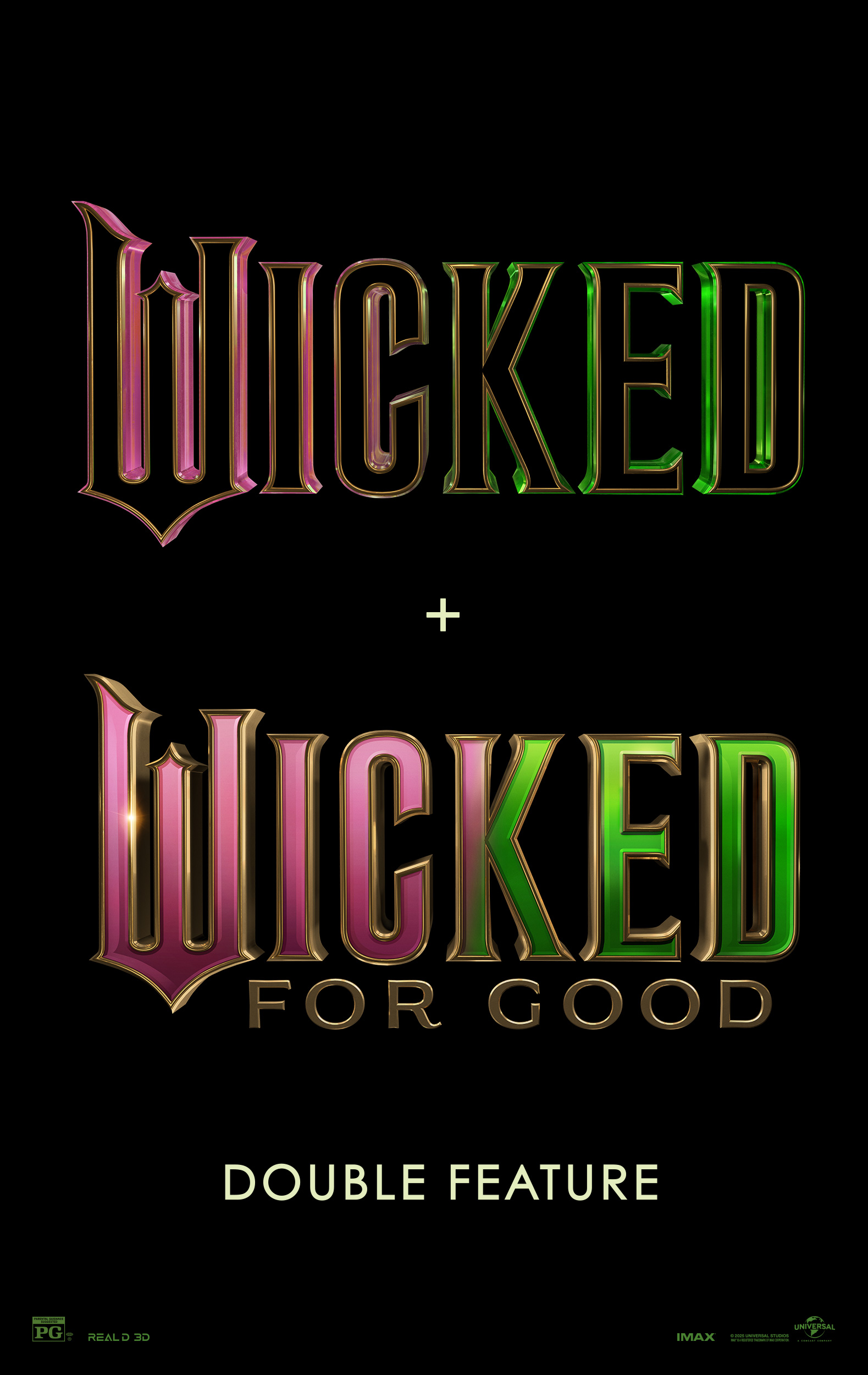 Poster for Wicked + Wicked: For Good Double Feature
