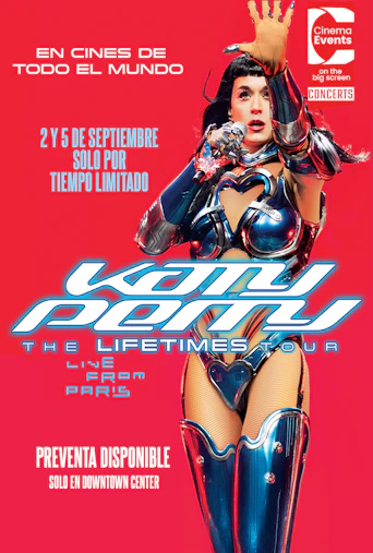 Afiche de Katy Perry "the lifetimes tour"