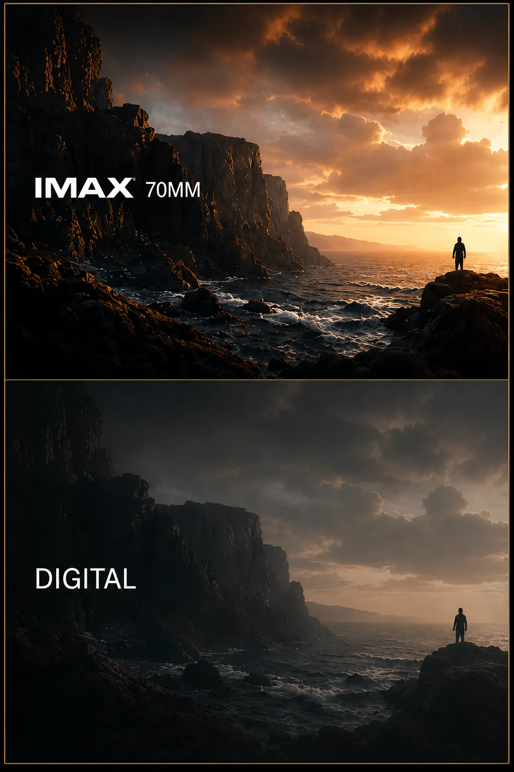 IMAX 70mm compared to digital