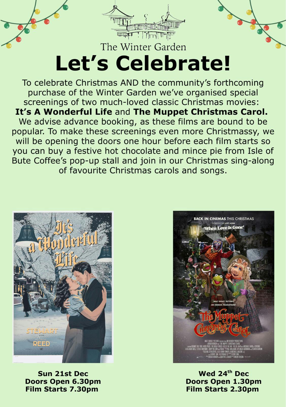 Christmas screenings poster