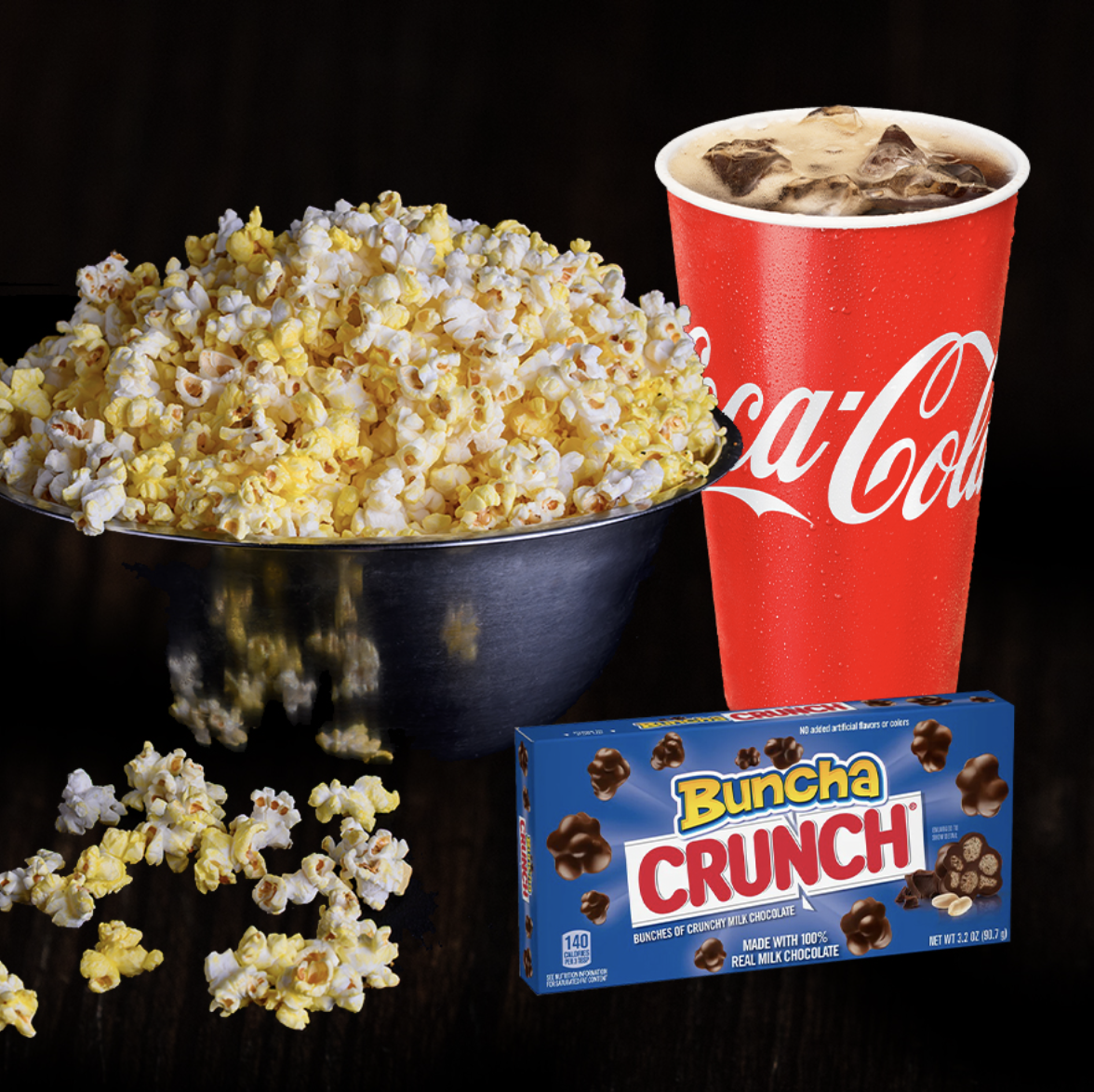 Popcorn, Coke, and Buncha Crunch