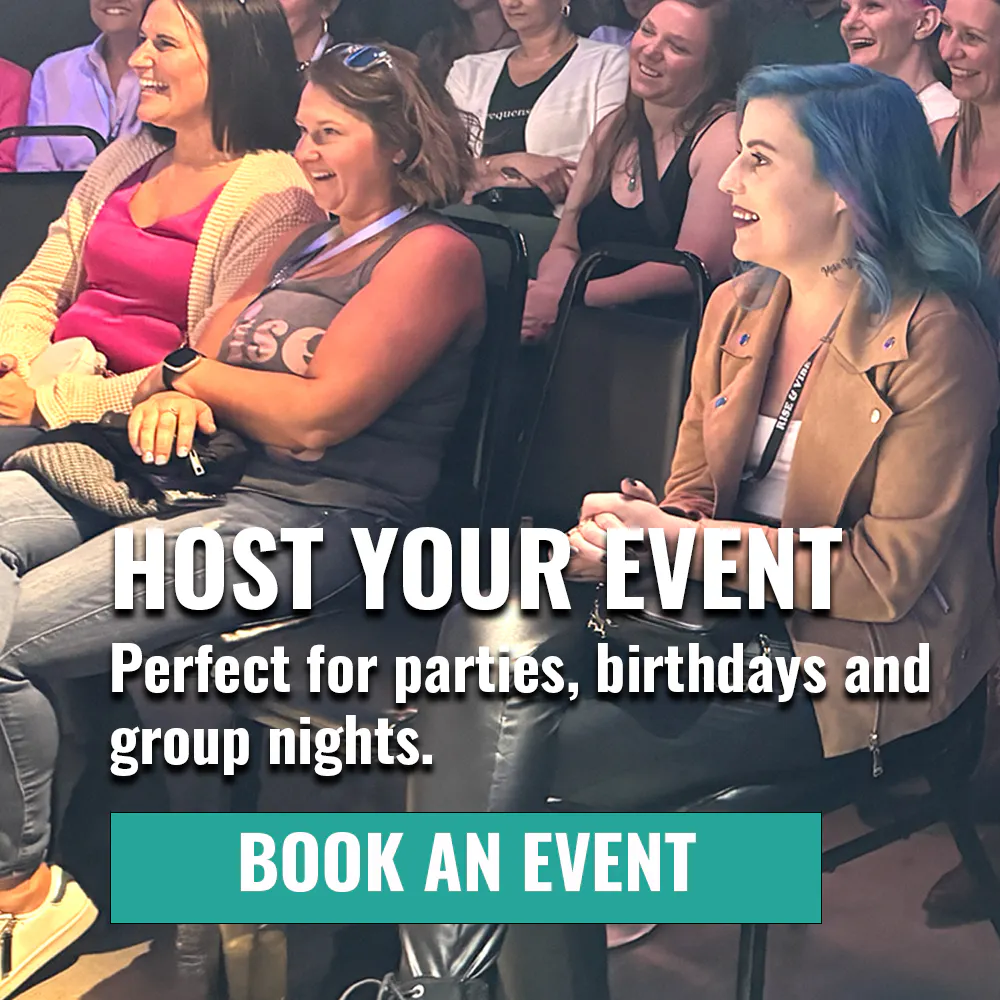 Host private events and group experiences at The Comedy Arena in McKinney Texas