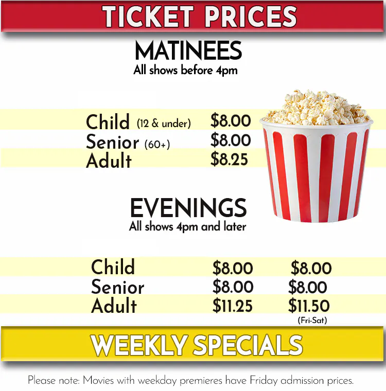 Admission Prices